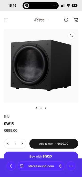 Subwoofer Starke 15 Caja Cerrada Audiófilo