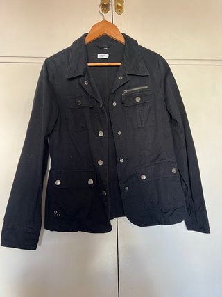 Cazadora vaquera negra