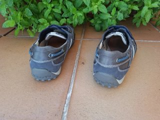 Zapatos Geox niño velcro piel azul marino 39