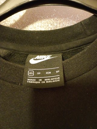 Sudadera Nike Air Negra Talla XS