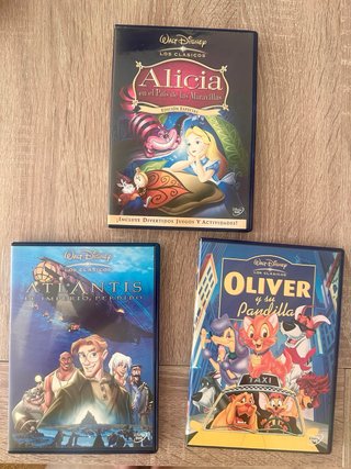5 Películas Clásicos Disney DVD (Español)