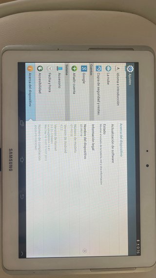 Tablet Samsung Tab 2 10.1'' Blanca Modelo GT-P5110