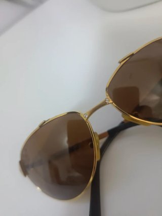 Gafas Cartier Doradas Marrones