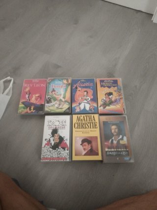 Lote 7 Películas VHS Disney Clásicas