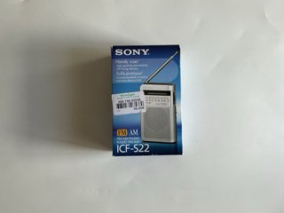 Radio Sony ICF-S22 FM/AM