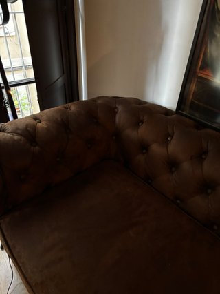 Sofá Cama Rinconera Chesterfield Marrón