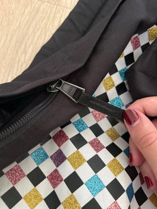 Mochila VANS cuadros colores brillos