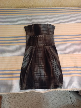 Vestido sin tirantes talla XS