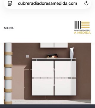 Cubre radiador blanco modular