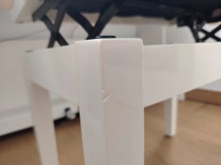 Banco de piano blanco AUDIBAX