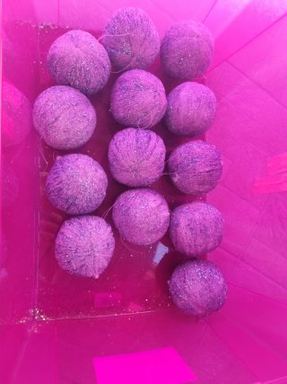 Decorazioni Natalizie Rosa e Viola