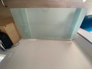 Escritorio Ikea Cristal y Madera