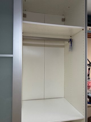 Armario puertas correderas cristal y metal