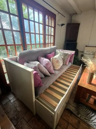 Diván Cama IKEA Hemnes Blanco 80/160x200 + 3 Cajon