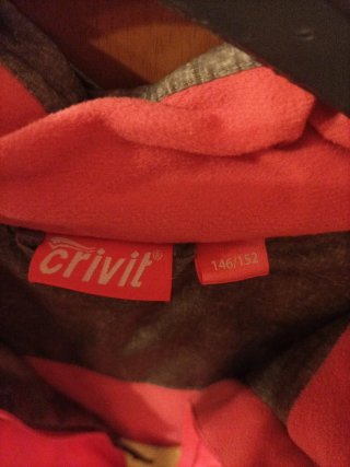 Cazadora Nieve Crivit Niña Gris y Rosa