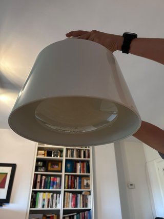 Lámpara Techo Ikea Kulla Transparente/Blanca