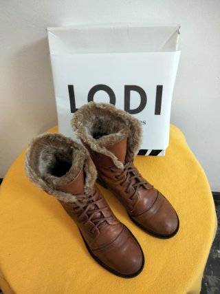 Botines Lodi Mujer Talla 37 Marrones