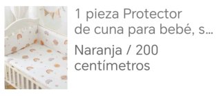 Protector cuna bebé con estampado