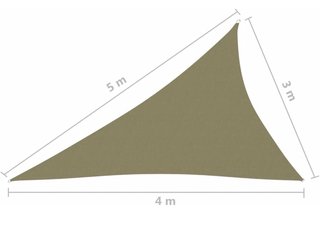 Toldo Vela Triangular Terraza UV