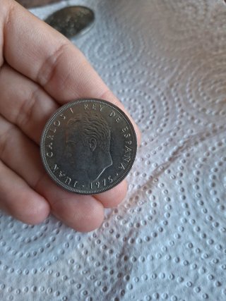 Lote 5 Pesetas Antiguas Franco y Juan Carlos