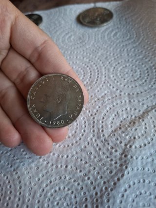 Lote 5 Pesetas Antiguas Franco y Juan Carlos