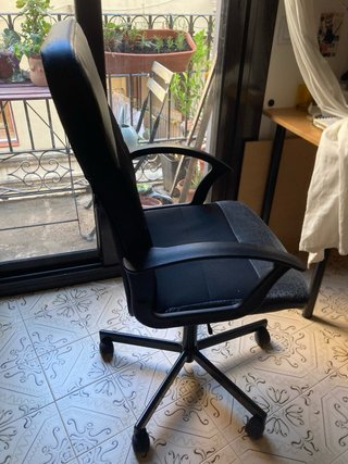 Silla giratoria IKEA escritorio cuero sintético