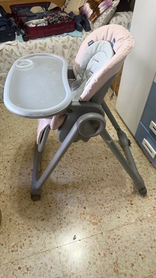 Trona Chicco Polly Magic rosa gris