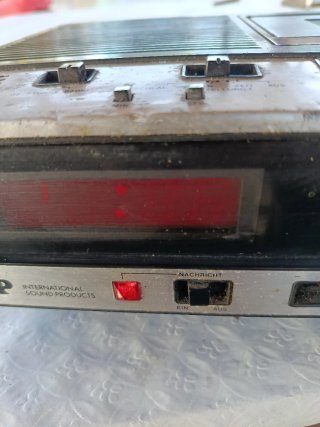 Radiocasete Antiguo Negro/Plata