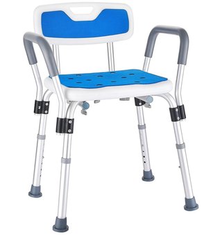 Silla Ducha Ajustable Azul