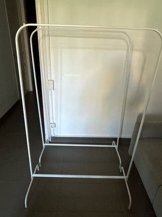 2 Percheros Metálicos Blancos Ikea