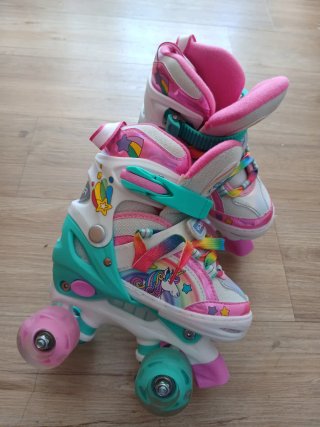 Patines infantiles unicornio con luces