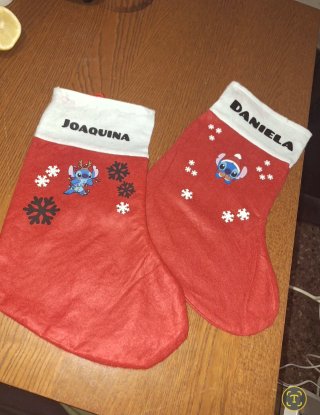 Calcetines Navideños Personalizados Stitch