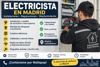 Electricista - reparaciones e instalaciones Madrid