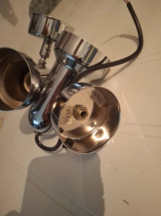 Apliques lámpara orientable metal plateado