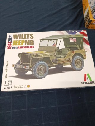 Maqueta Italeri Jeep Willys 1:24 80th Anniversary