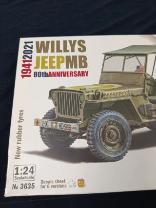 Maqueta Italeri Jeep Willys 1:24 80th Anniversary