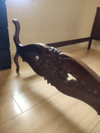 Cama antigua 105 cm madera