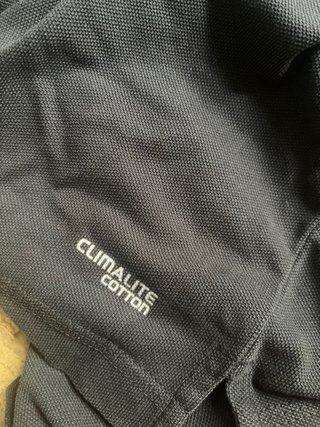 Polo Adidas Negro Talla S Vintage Y2K logo bordado