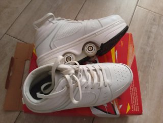 Zapatillas roller blancas con ruedas
