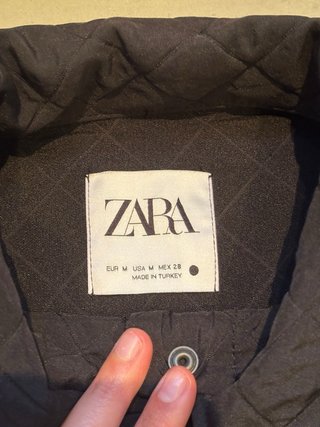 Chaleco acolchado Zara negro