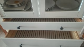 Alacena Ikea Madera y Cristal