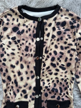 Conjunto pijama estampado leopardo talla S-M NUEVO
