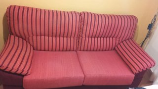 Juego de sofá de 2 plazas y sillón orejero a juego