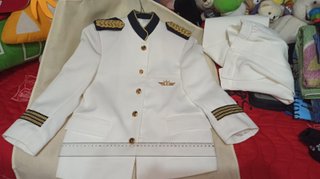 Traje de Comunión de Almirante, Talla 8 Niño