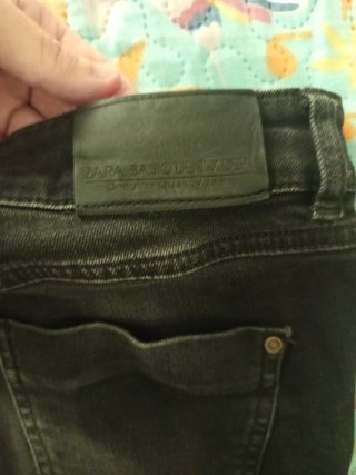 Pantalones vaqueros Zara negros T.36