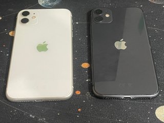2x Caracasas de iPhone 11 Blanco y negro