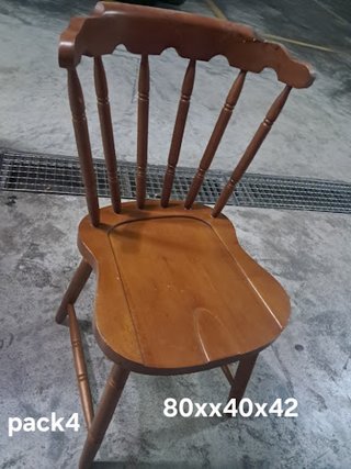 Sillas de madera estilo Windsor (x4)