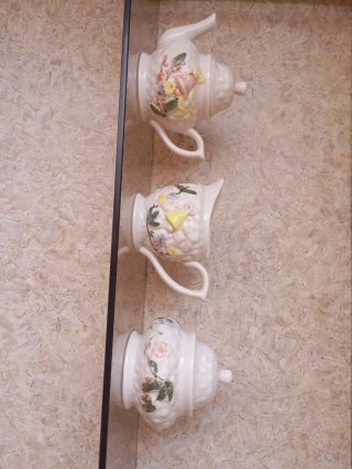 Juego de tetera decorativa