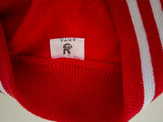 Chaqueta bomber Arta niño roja y blanca