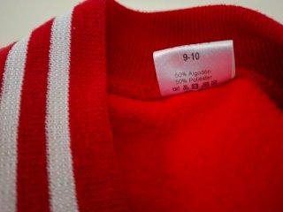 Chaqueta bomber Arta niño roja y blanca